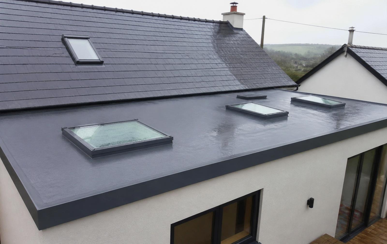 GRP Flat Roof Installation